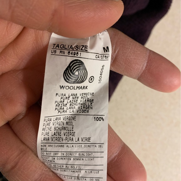 100% Wool Woolmark Turtleneck Sweater Sweatshirt Pullover Long Sleeve Top Size M - Picture 4 of 5